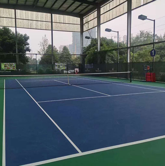 晉寧溫泉度假村室內硅pu籃網球場、羽毛球場